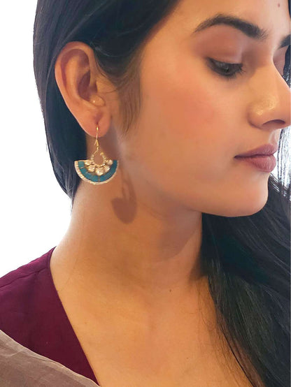 The turkish moon silver earrings