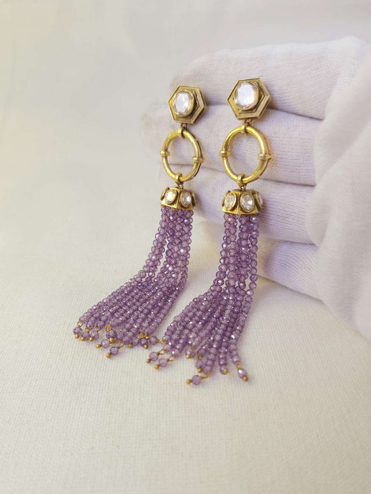 Sukh Niwas silver jhumka earrings