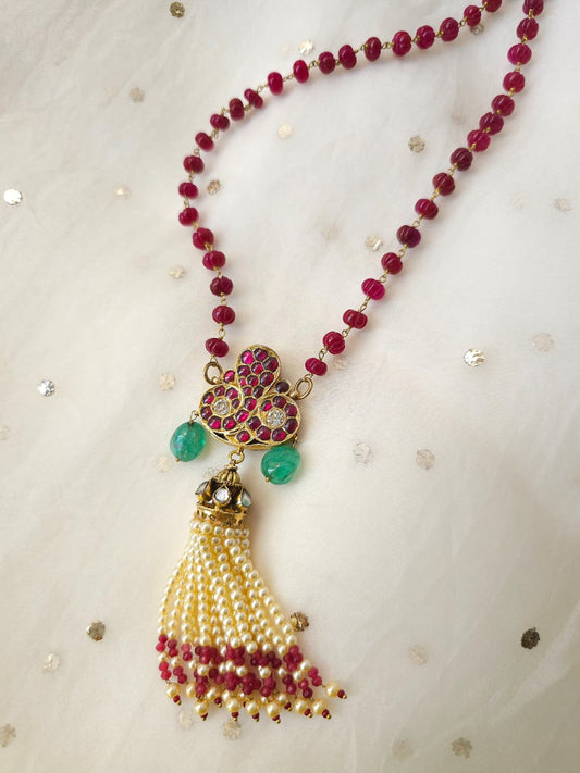 Vasuki tassel necklace