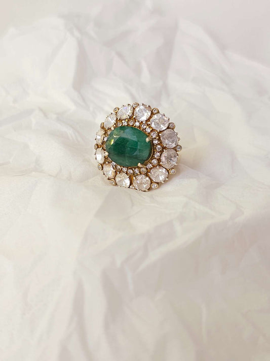 Chandra taal emerald ring 17 to 18